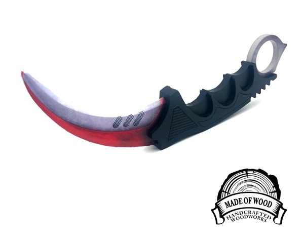 Nóż CS GO drewniany KARAMBIT FADE